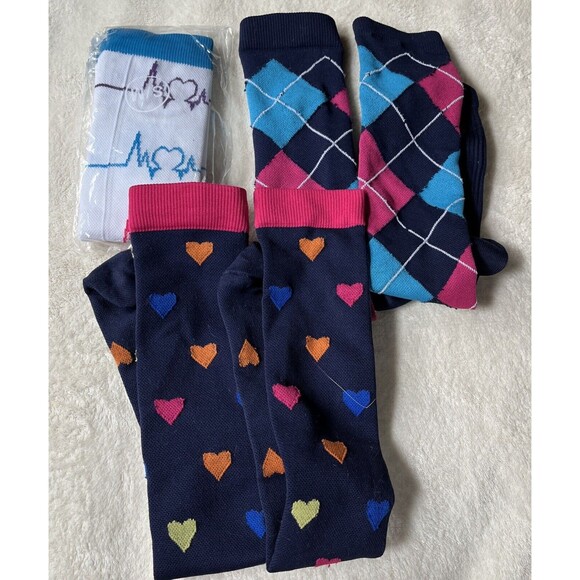 CHARMKING Compression Socks Lot of 3 Pairs Size Small Medium 15-20 mmHg - Picture 2 of 7